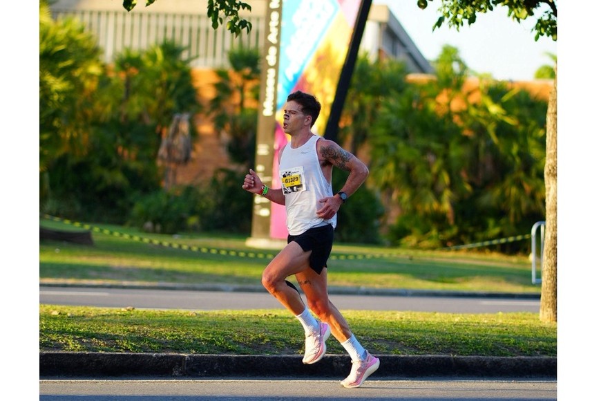 Luqui logró el segundo puesto en la maratón de Río de Janeiro.