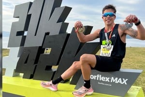 Luqui combinó preparación y estrategia para su debut en maratón internacional.