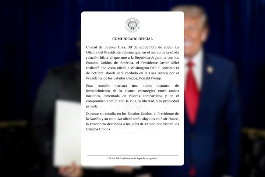 El comunicado oficial de la OPRA