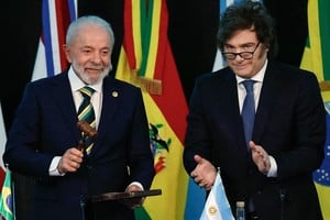 Presidentes Lula da Silva de Brasil y Javier Milei de Argentina. Para Trump, el argentino es un "aliado clave" en la lucha contra el socialismo, del cual el brasileño -justamente- es uno de los principales referentes en Latinoamérica.