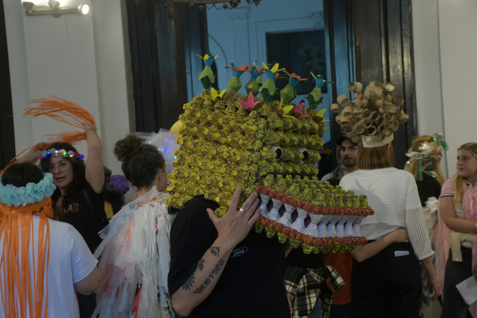 Colorida y alegre fue la caravana de la Escuela Mantovani