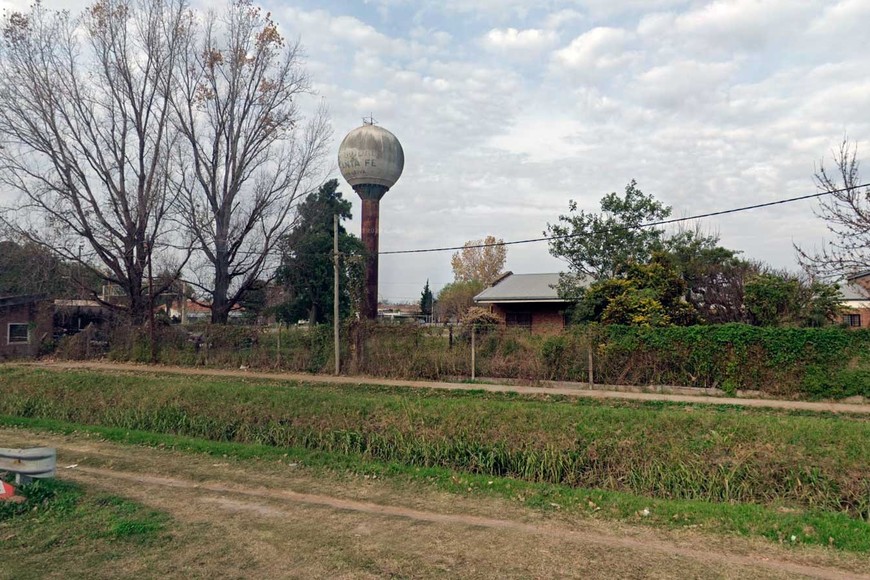 El tanque en Cabaña Leiva, ubicado en la zona de Blas Parera al 10.400.