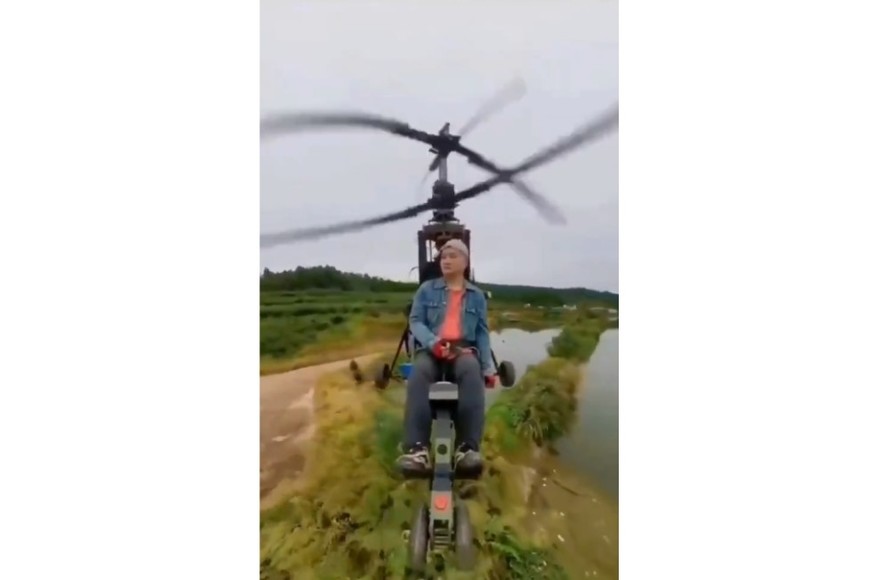 No tenía licencia para manejar el helicoptero