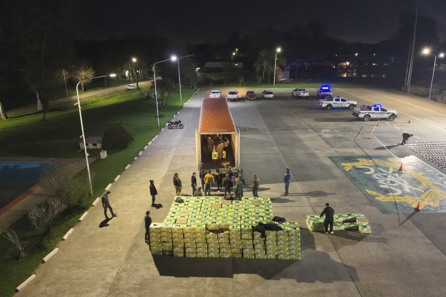 Los elemento incautados. Crédito: GNA