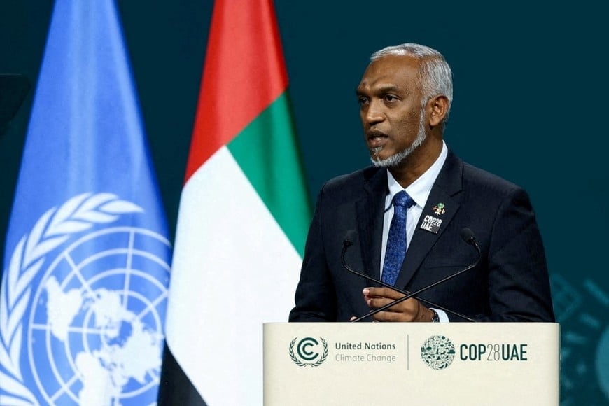 Mohamed Muizzu, presidente de Maldivas. Crédito: Reuters