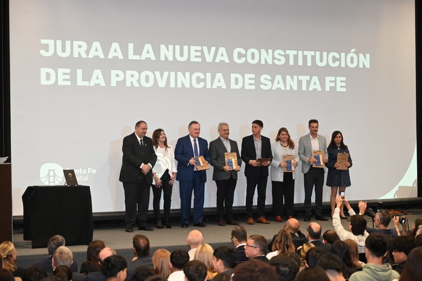Acto de Jura de la Nueva Constitución Provincial, llevado a cabo en el Museo de la Constitución. Flavio Raina.