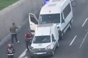 Triple choque en la Avenida General Paz.