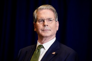 FILE PHOTO: U.S. Treasury Secretary Scott Bessent attends a meeting between U.S. President Donald Trump and Argentina's President Javier Milei (both not pictured) during the 80th United Nations General Assembly, in New York City, New York, U.S., September 23, 2025. REUTERS/Al Drago/File Photo