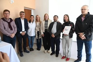 Scaglia, Bastía y Borla finalizaron la recorrida en la localidad de Pedro Gómez Cello