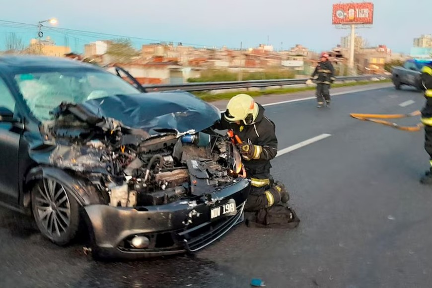 se registraron demoras en el tránsito en la zona.