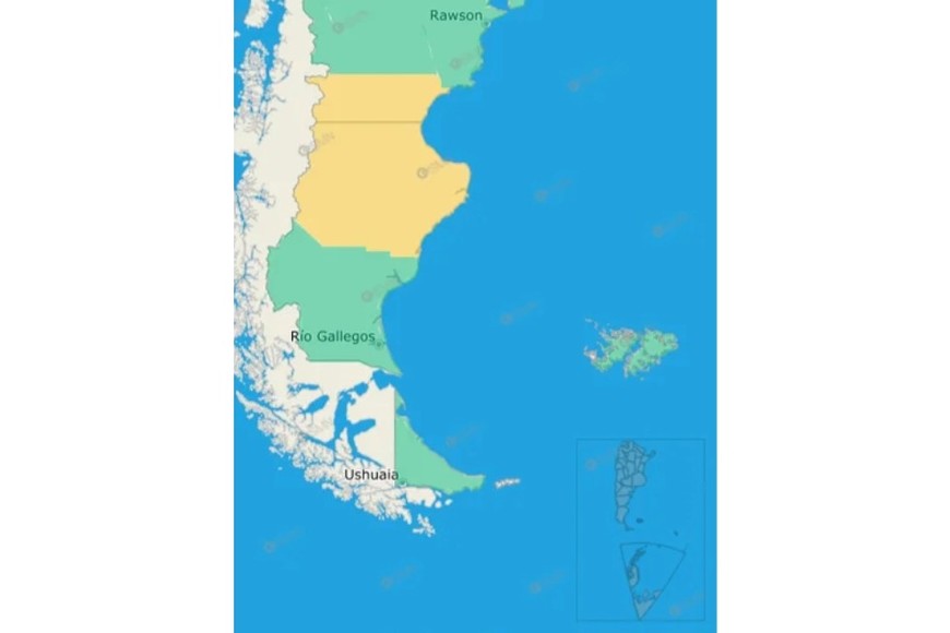 El gráfico de alertas del SMN.