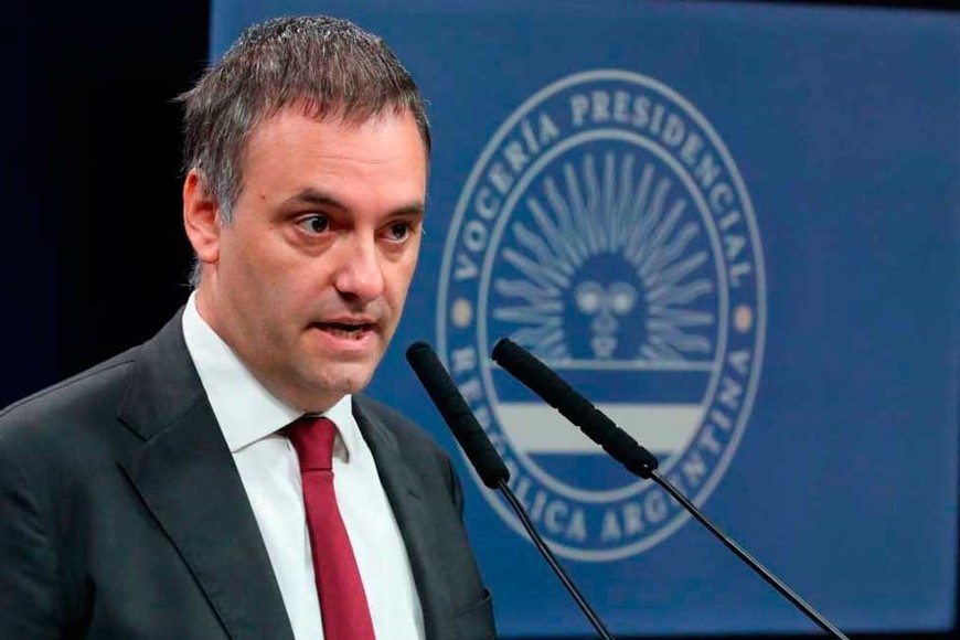 El vocero presidencial, Manuel Adorni.