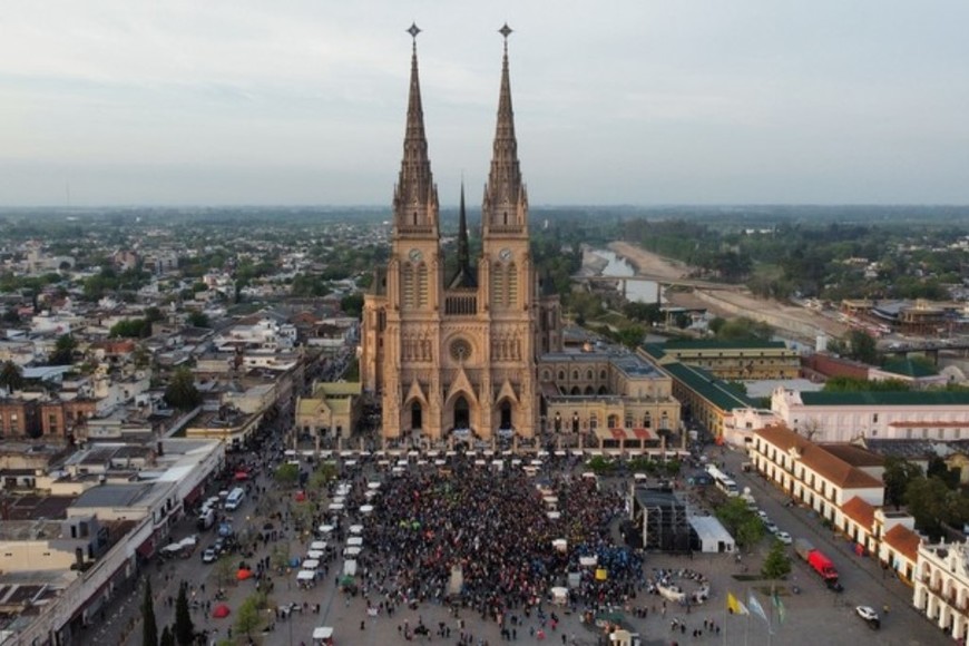 La llegada a la Basílica marca el momento más esperado de la peregrinación. Crédito: Gentileza.