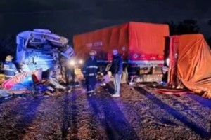 Así quedaron los vehículos tras el siniestro vial.