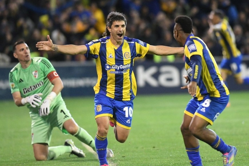 El Canalla festejó en el Gigante. Crédito: Prensa Rosario Central