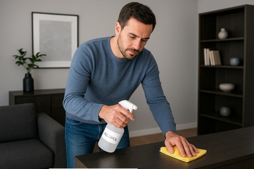 Preparar el limpiador casero lleva solo unos minutos.