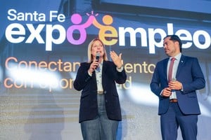 La vicegobernadora de la provincia de Santa Fe, Gisela Scaglia, este martes. Crédit: Gobierno de la Provincia de Santa Fe