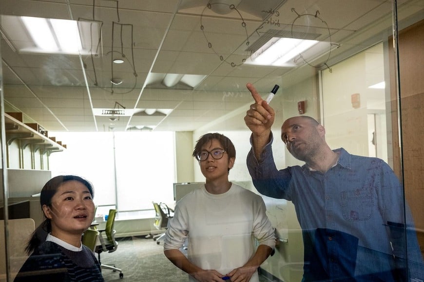 El equipo de la Universidad de Boston.