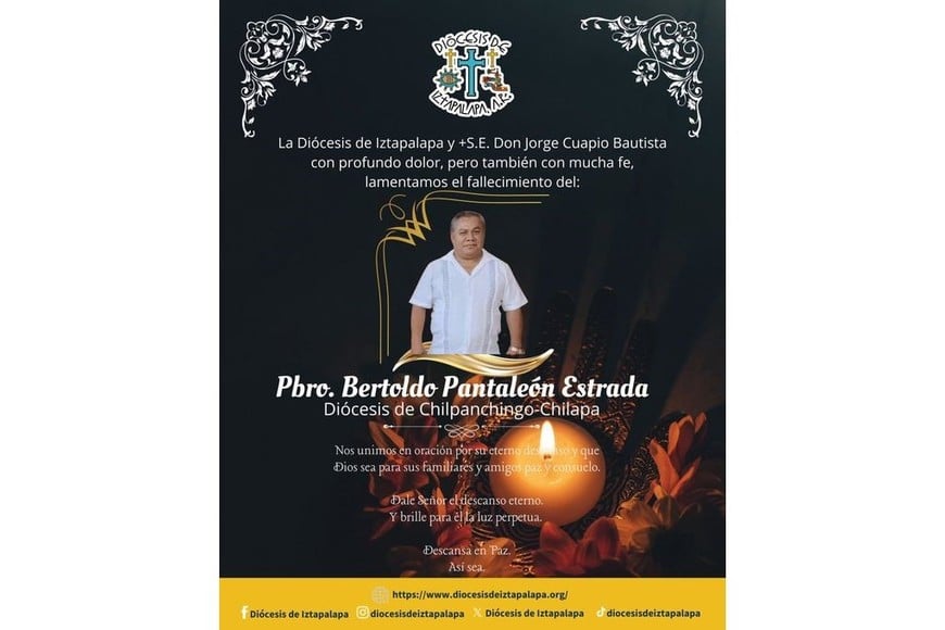 El comunicado de la diócesis.