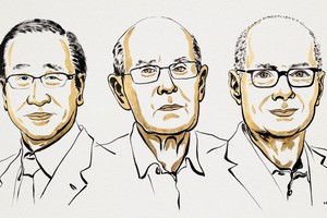 El japonés Susumu Kitagawa, el británico Richard Robson y el jordano Omar Yagh