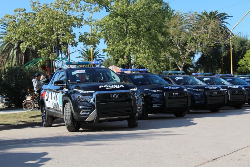 Parte de los vehículos ya incorporados a la fuerza en los últimos meses.