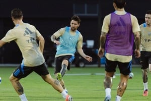 El equipo ya entrena en Miami. Crédito: Selección Argentina
