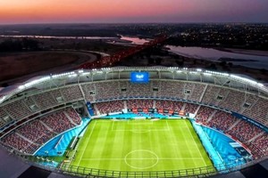 El fantástico estadio Madre de Ciudades, que será la sede del encuentro de este viernes entre Unión y Central Córdoba en Santiago del Estero.