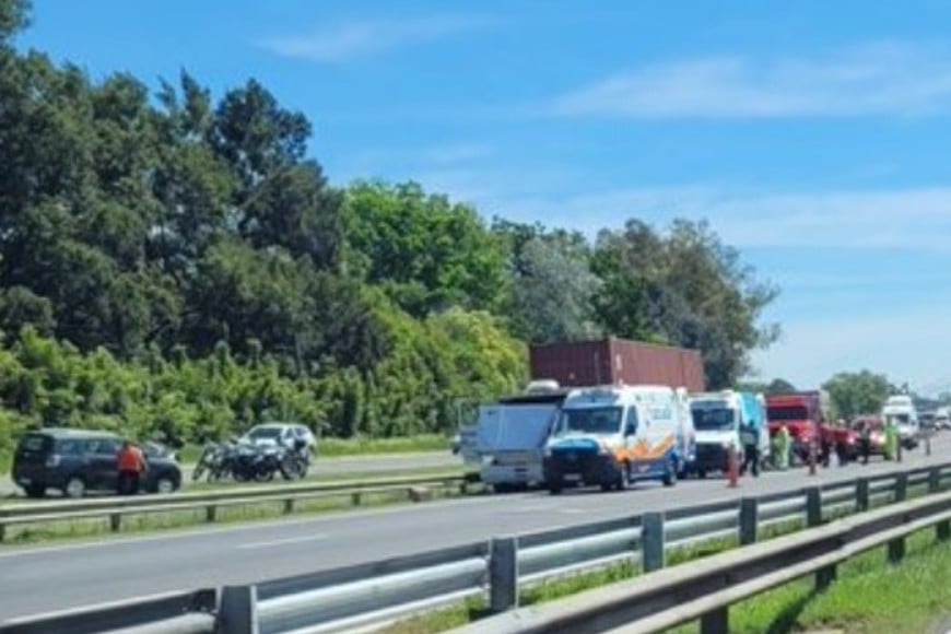 Se interrumpió la circulación y hubo demoras en el tránsito.