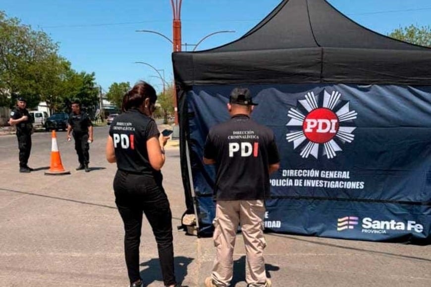 Personal de la PDI trabajó en el lugar.