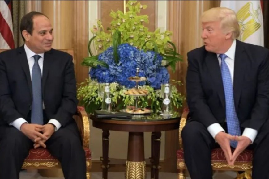 El presidente de Estados Unidos y su par egipcio egipcio, Abdul Fattah al-Sisi, en una imagen de archivo.