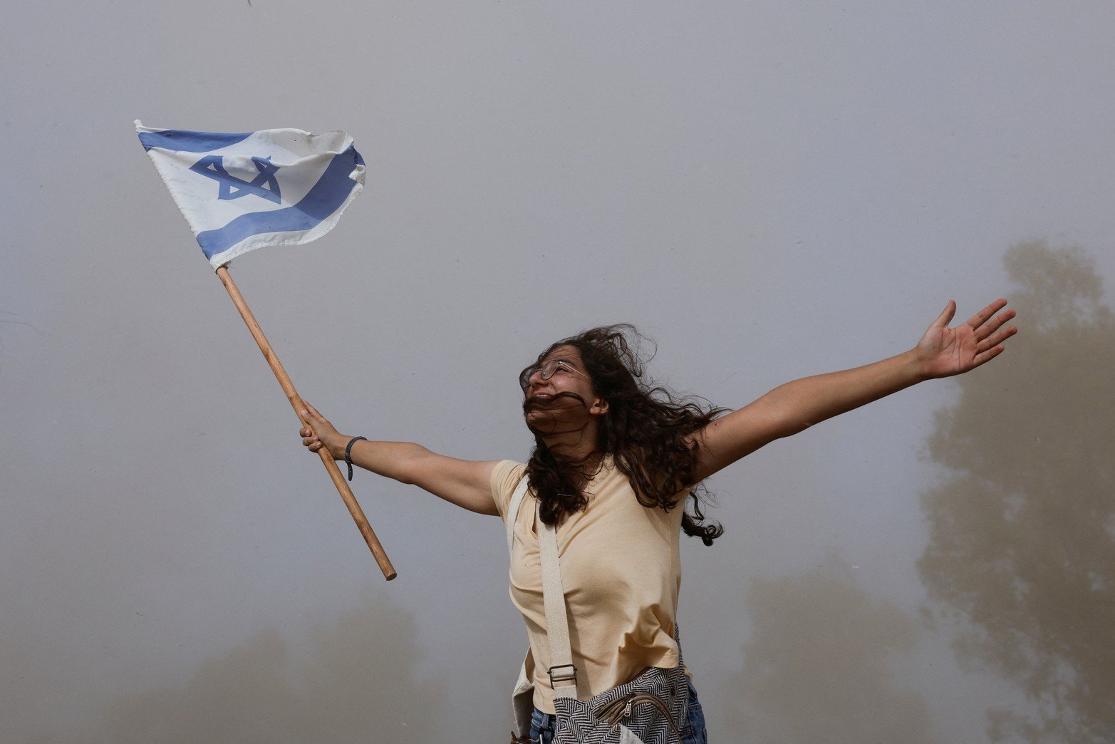 Celebraciones en Reim, punto de intercambio de rehenes. Crédito: REUTERS/Amir Cohen