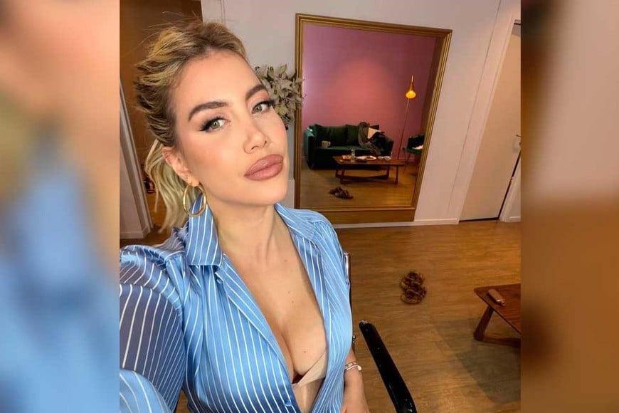 Wanda siempre activa en medios y redes.