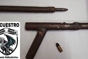 El artefacto que portaba el sospechoso. Foto: El Litoral