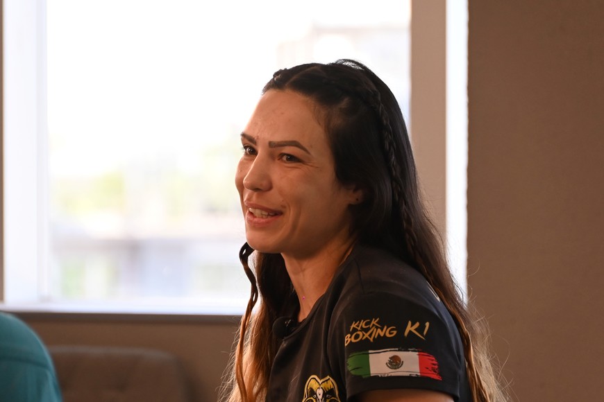 Giuliana Cosnard, bicampeona mundial de Muay Thai y kickboxing. Crédito: Flavio Raina.