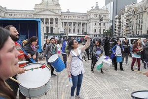 El paro de Ctera se acompañará de una movilización nacional frente al Congreso de la Nación convocada para este martes, a las 10. Foto: Agencia