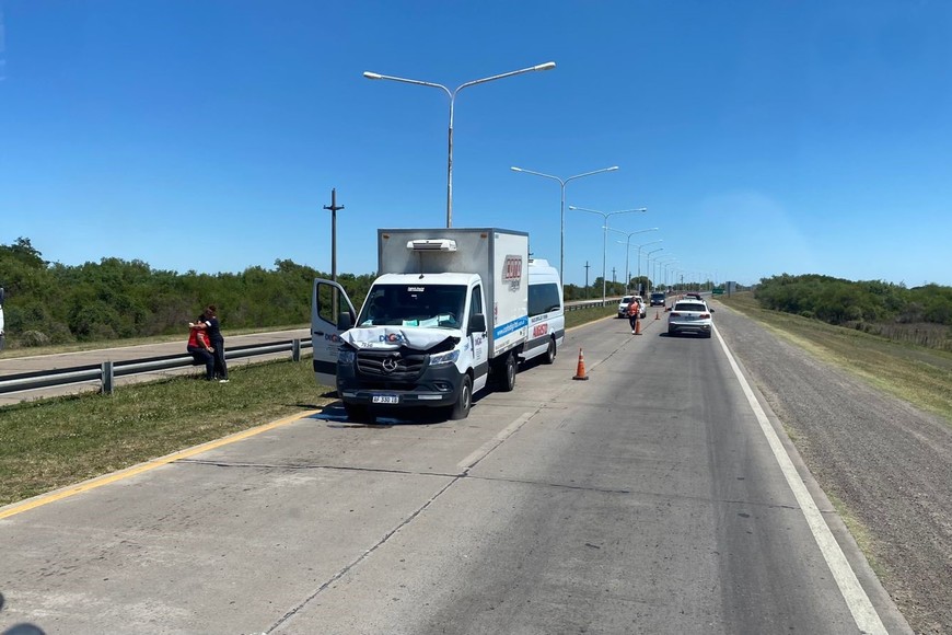 El operativo alrededor del accidente. Crédito: El Litoral