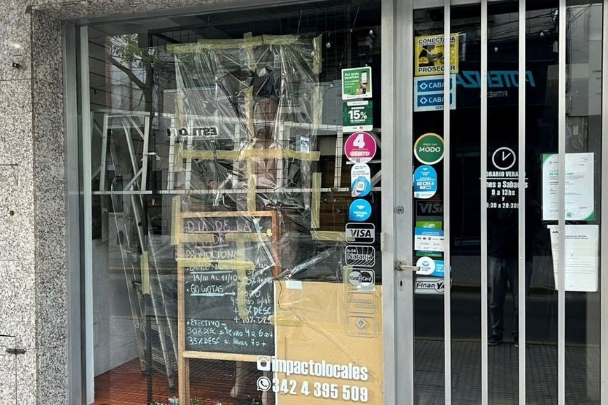 Nuevo hecho de vandalismo en la zona céntrica. Foto: Gentileza