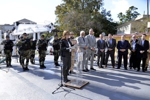 El acto central se desarrolló en la Isla del Cerrito, en Chaco. Foto: Prensa Seguridad