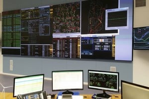Sala de control: monitoreo nacional del sistema eléctrico y picos de consumo.