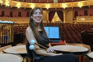 La percusionista exploró diversos instrumentos antes de elegir su camino definitivo. Crédito: Gentileza.
