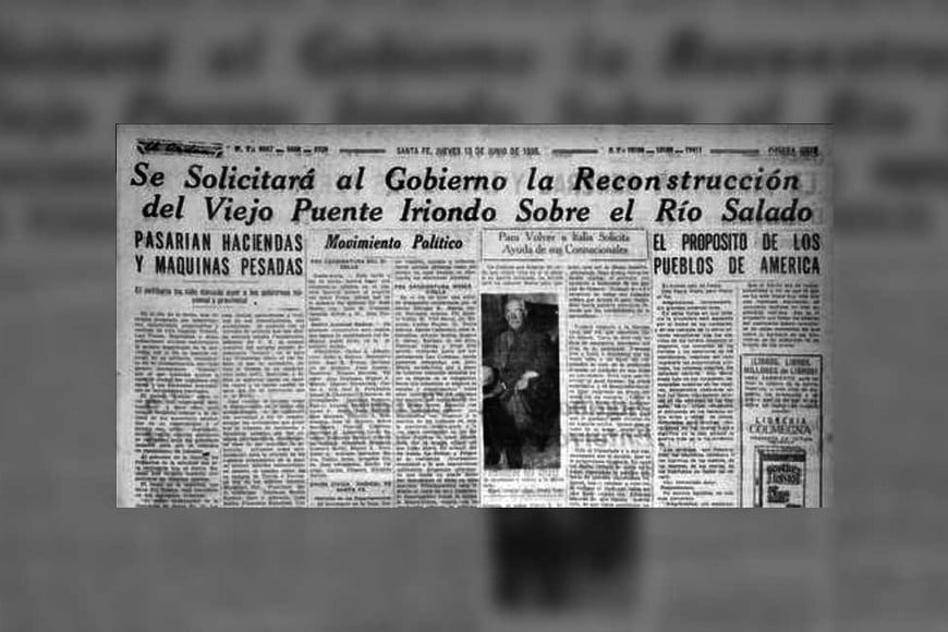 El recorte de diario El Orden.