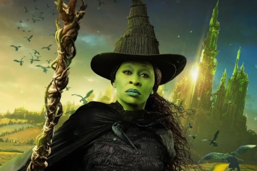 Cynthia Erivo como Elphaba en "Wicked" (2024). Universal Pictures