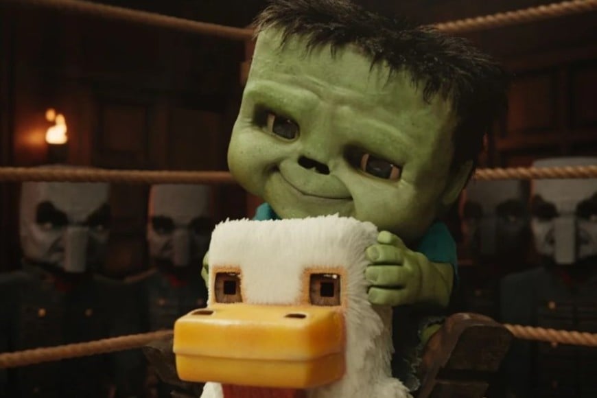 Chicken Jockey de "A Minecraft Movie". Warner Bros.