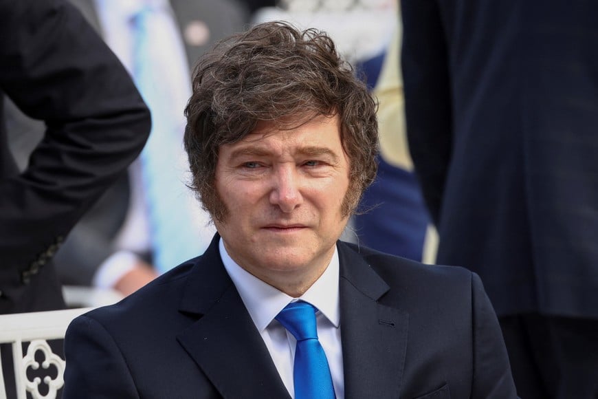 Argentina’s President Javier Milei attends a ceremony held by U.S. President Donald Trump to posthumously award the Medal of Freedom to Charlie Kirk in the Rose Garden at the White House in Washington, D.C., U.S., October 14, 2025. REUTERS/Kevin Lamarque