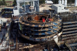 Proyecto CAREM, reactor en construcción desde 2014 en la localidad de Lima, provincia de Buenos Aires.