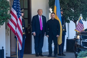Trump y Zelenski, en una reunión en octubre de este año. Foto: Xinhua