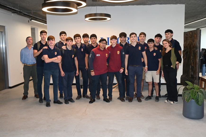 Los alumnos visitaron El Litoral para compartir su experiencia. Crédito: Flavio Raina.