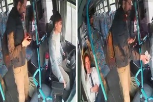 Un video muestra a Pablo Laurta subirse al colectivo interurbano que lo trasladó hasta  Concordia.