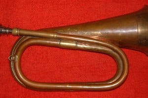 Antiguo clarín militar. Todo un símbolo de las batallas de las guerras civiles del siglo XIX.