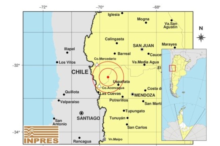 Los detalles del sismo de este martes en Mendoza.